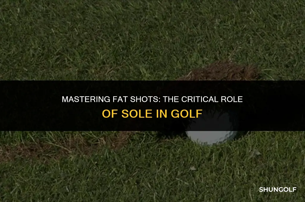how does sole matter for fat shots in golf