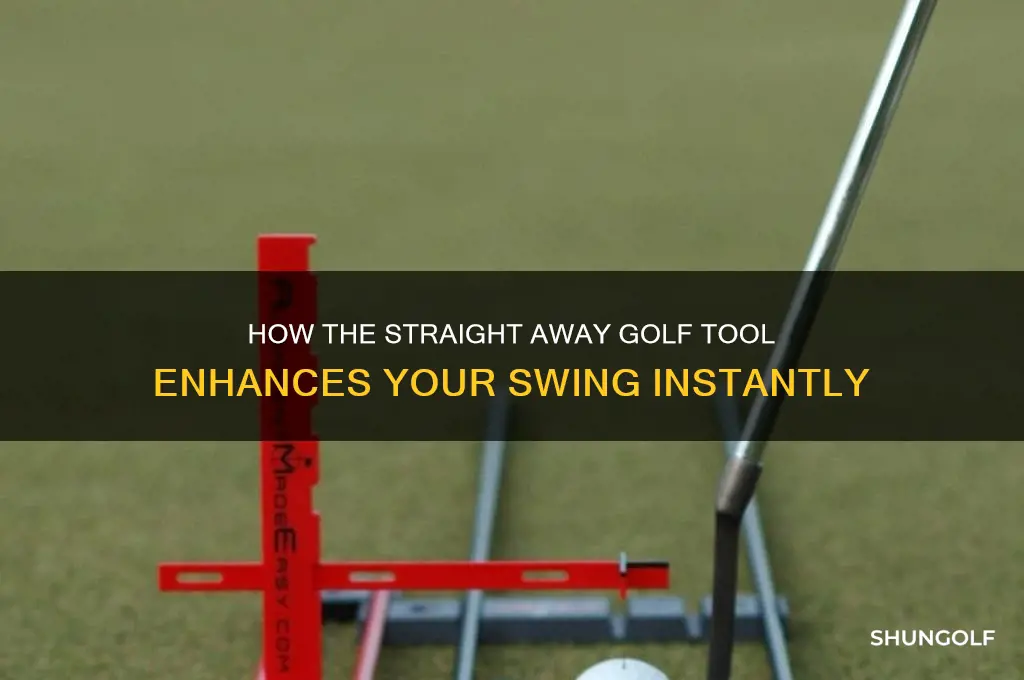 how does straight away golf tool work