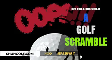 Understanding String Dynamics in Golf Scramble Team Strategy