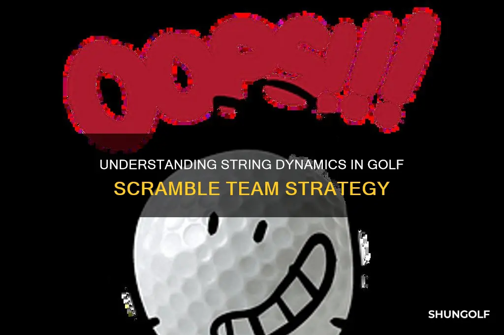 how does string work in a golf scramble