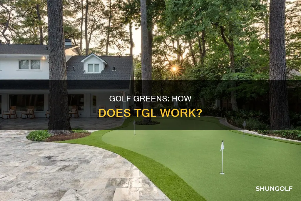 how does tgl golf greens work