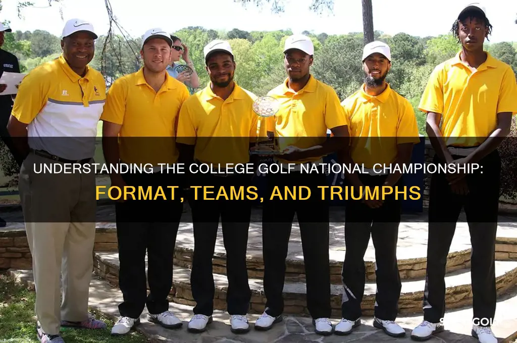 how does the college golf national championship work