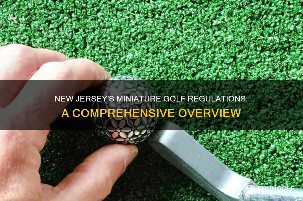 how does the state of new jersey regulate miniature golf