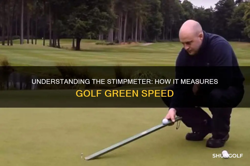 how does the stimpmeter work in golf