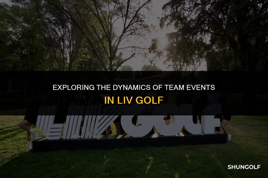 how does the team event work in liv golf