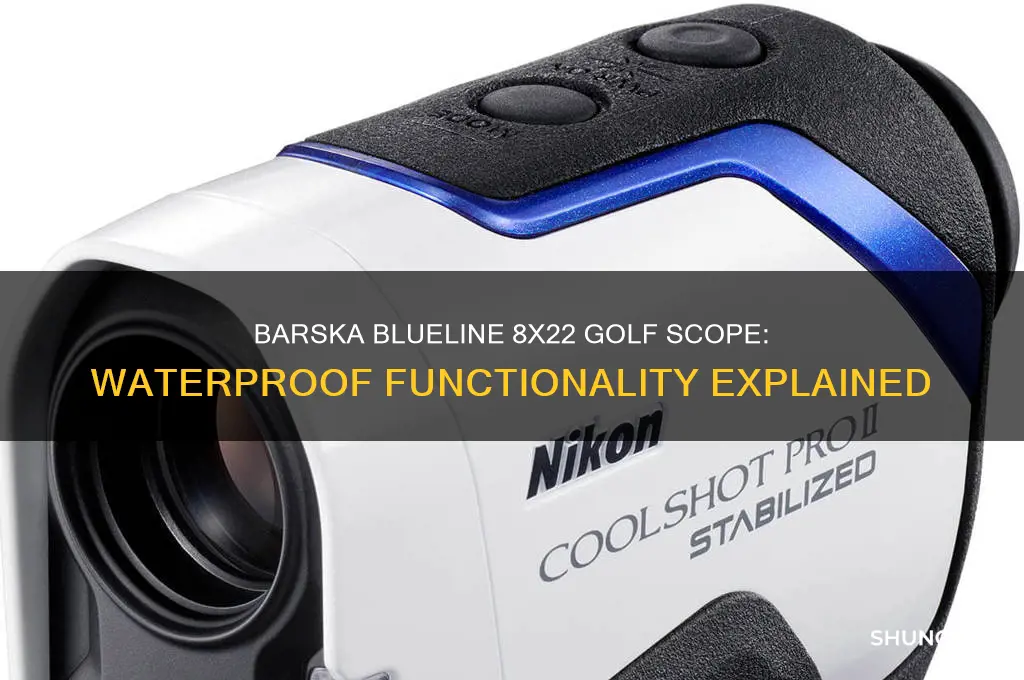 how does this work barska blueline 8x22 waterproof golf scope