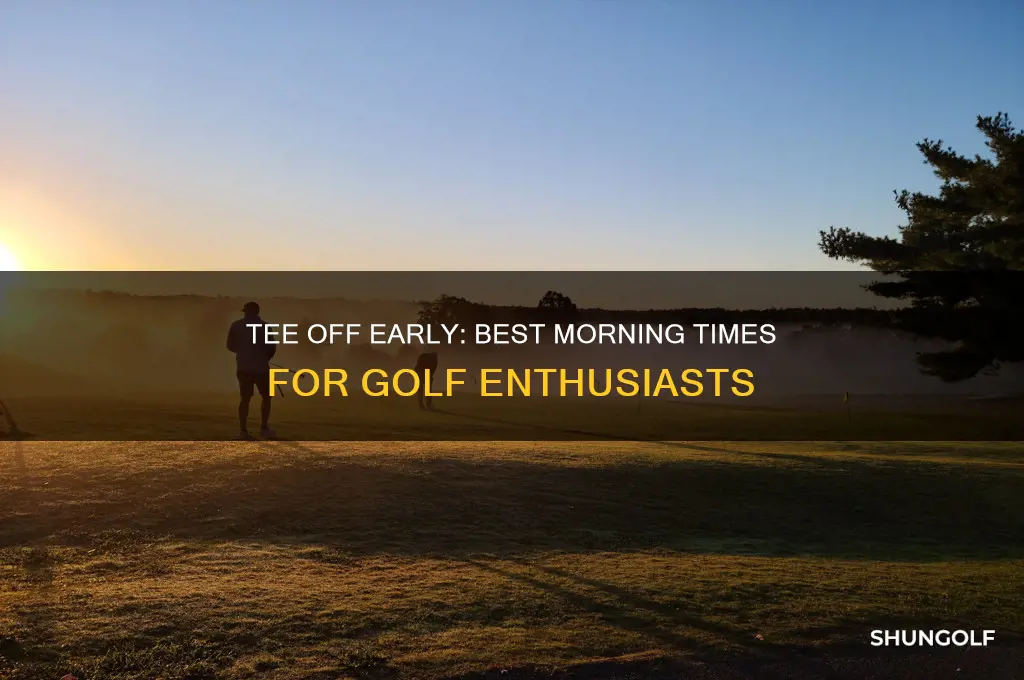 how early in the morning to play golf