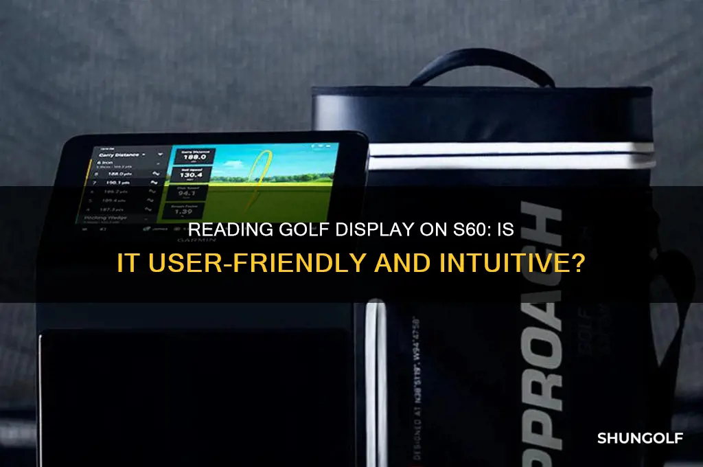 how easy to read golf display on s60