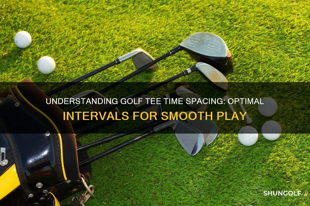 how far apart are golf tee times