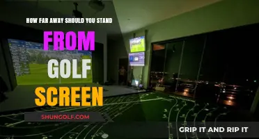 Optimal Distance: How Far to Stand from Your Golf Simulator Screen
