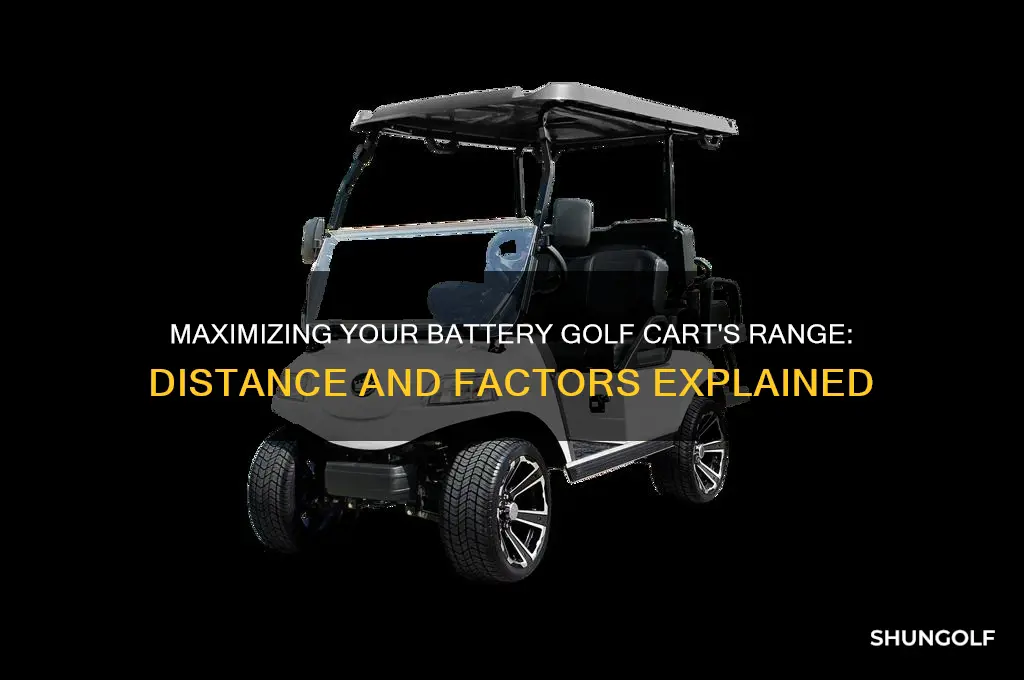 how far can a battery golf cart go
