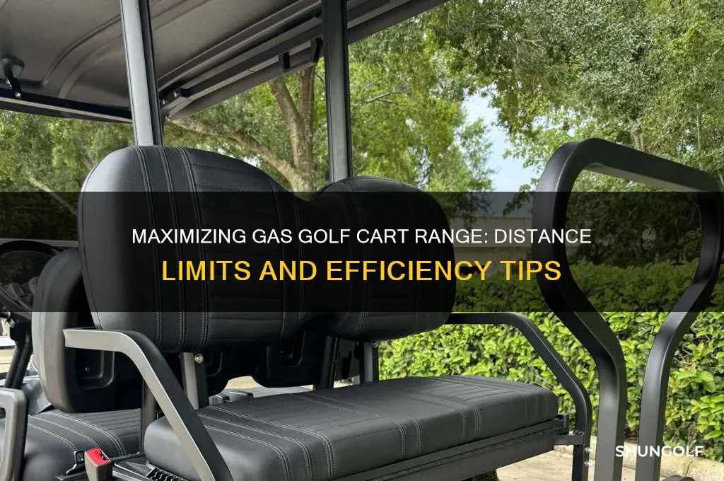 how far can a gas golf cart go