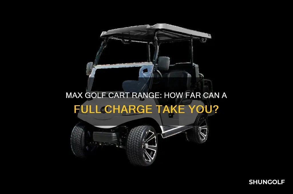 how far can a golf cart go on full charge
