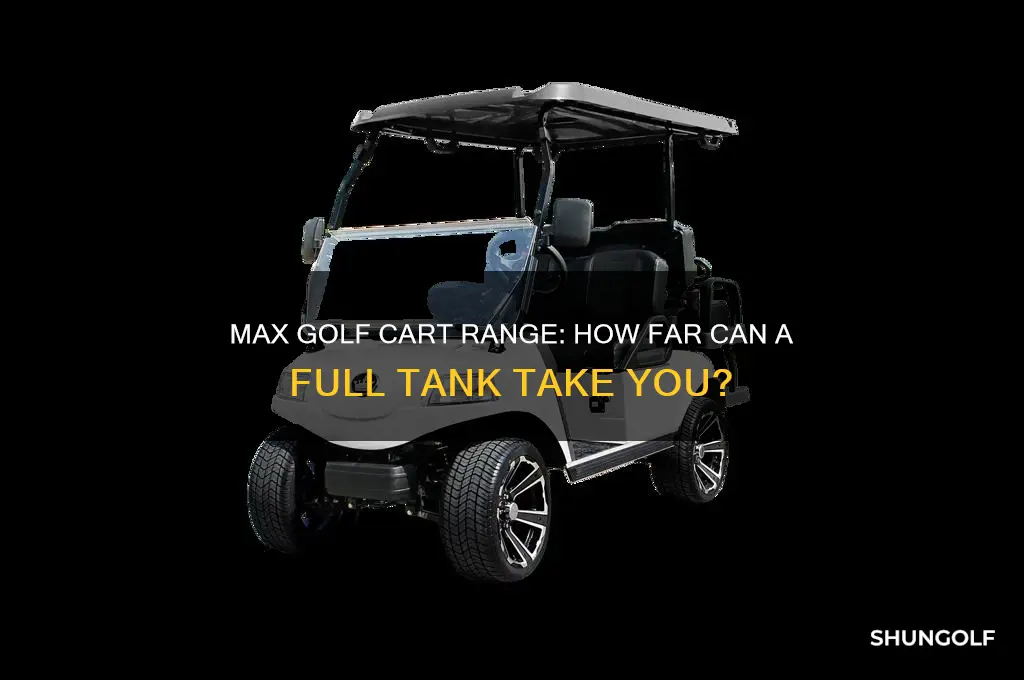 how far can a golf cart go with full tank