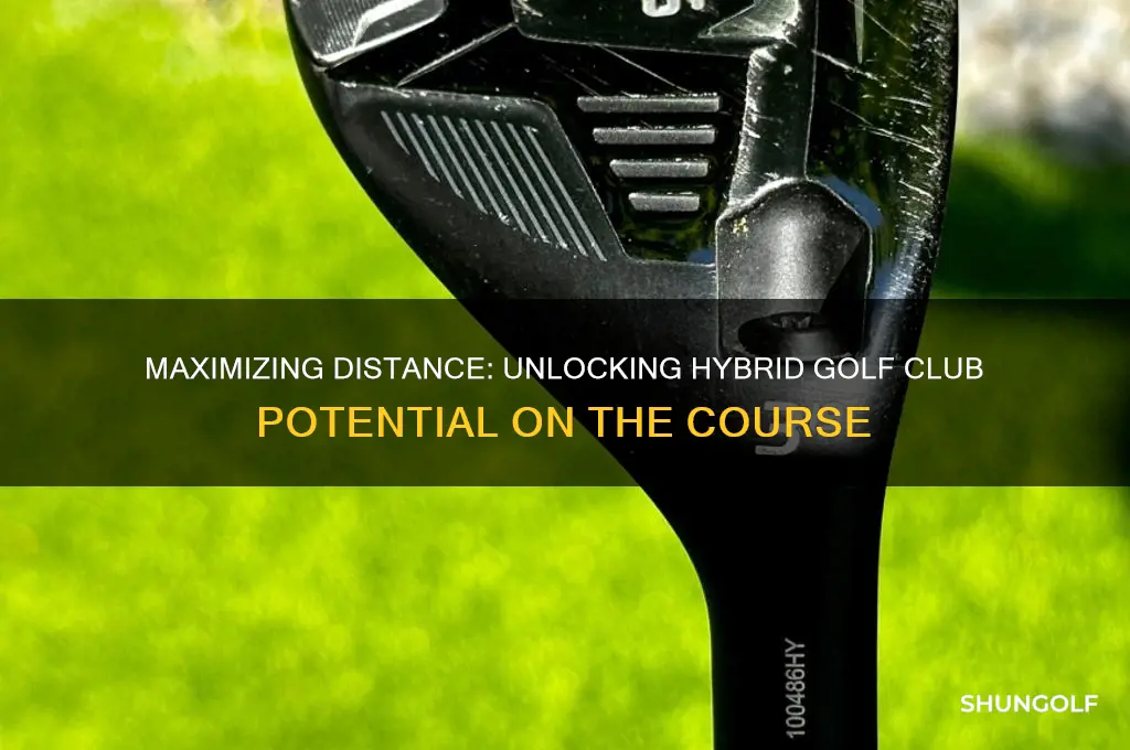 how far do hybrods hit in golf