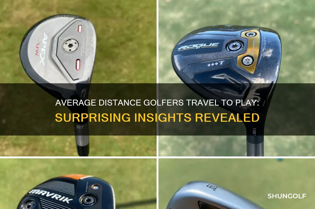 how far do most people live that play golf