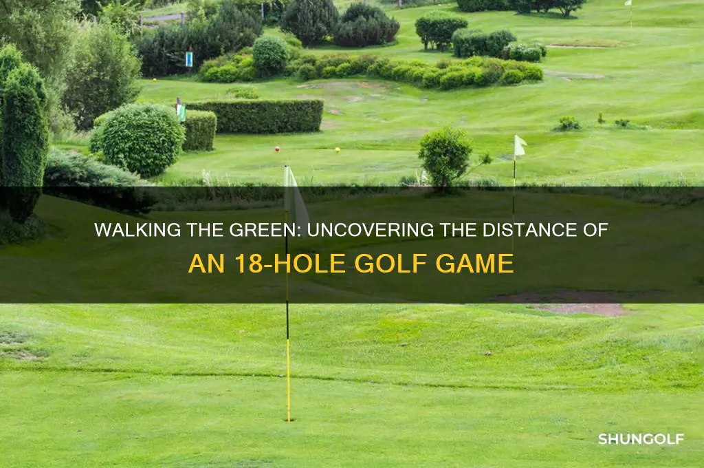how far do you walk playing 18 holes of golf