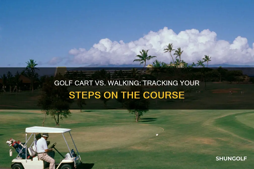 how far do you walk playing golf w ith cart