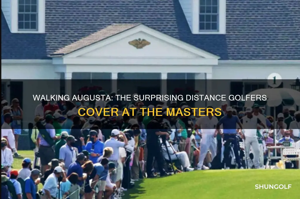 how far does a golfer walk at the masters