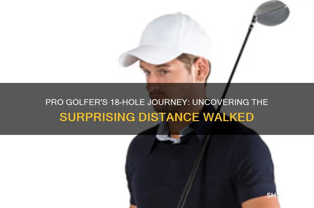 how far does a pro golfer walk in 18 holes