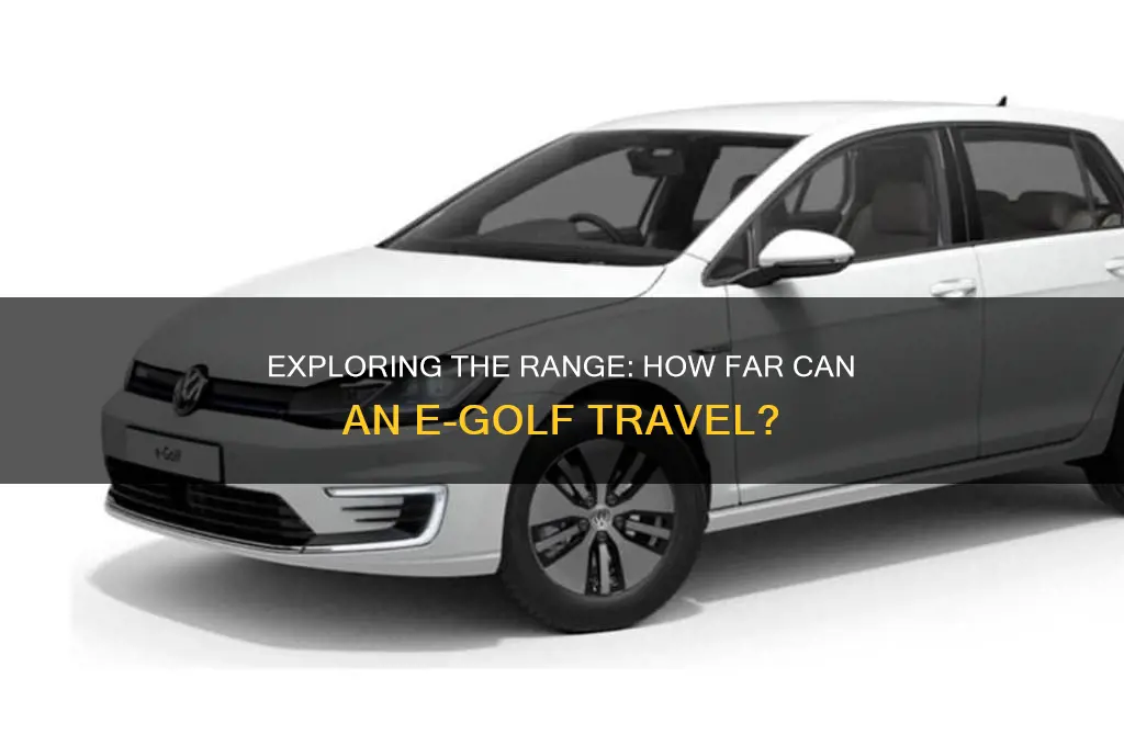 how far does an e golf go