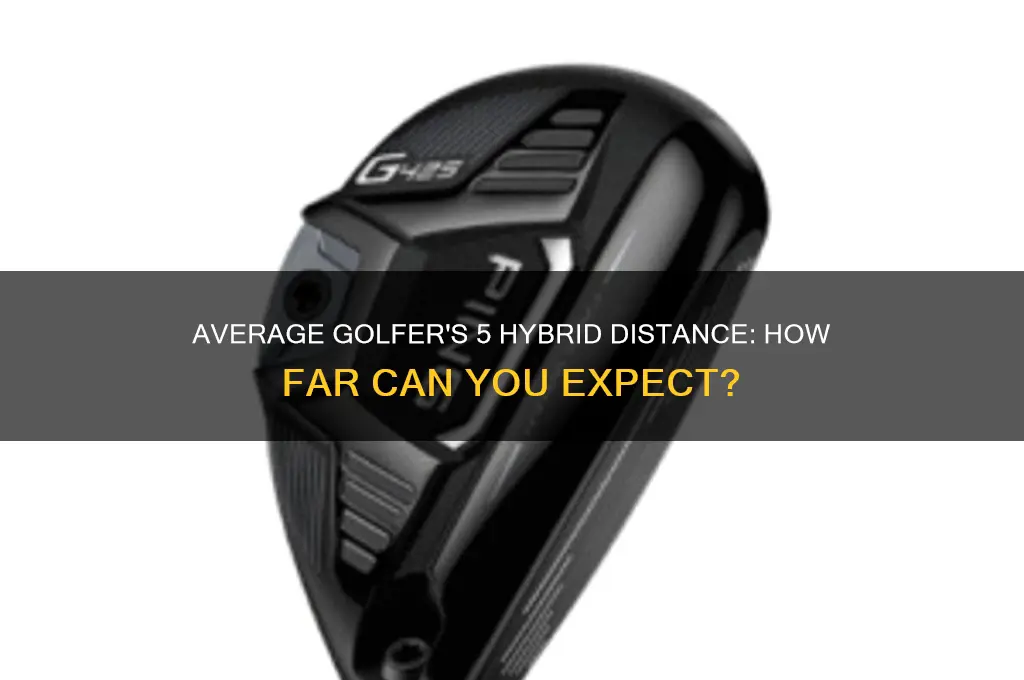 how far does the average golfer hit 5 hybrid