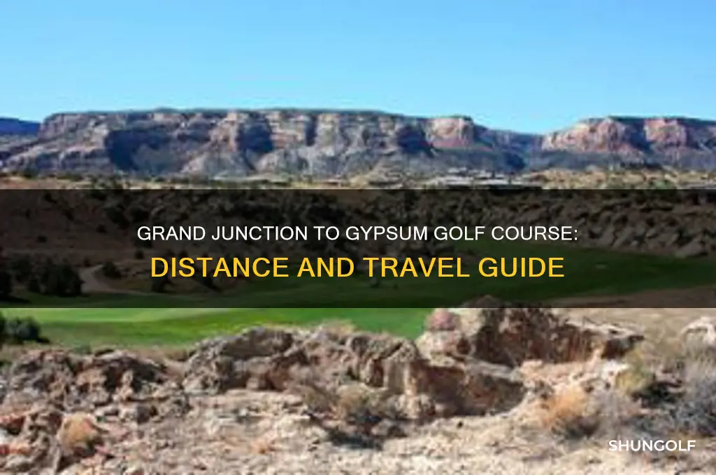 how far from grand junction to gypsum golf course