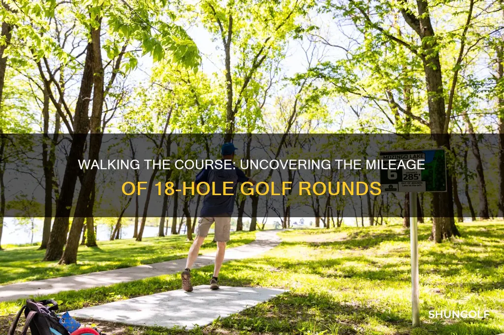 how far is 18 holes of golf in miles