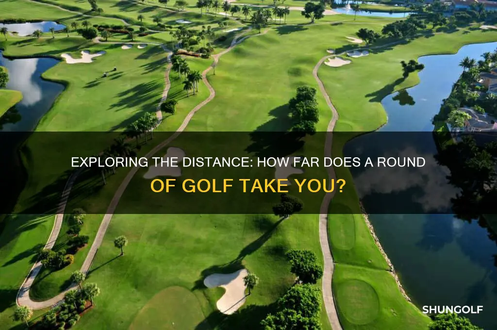 how far is a round of golf