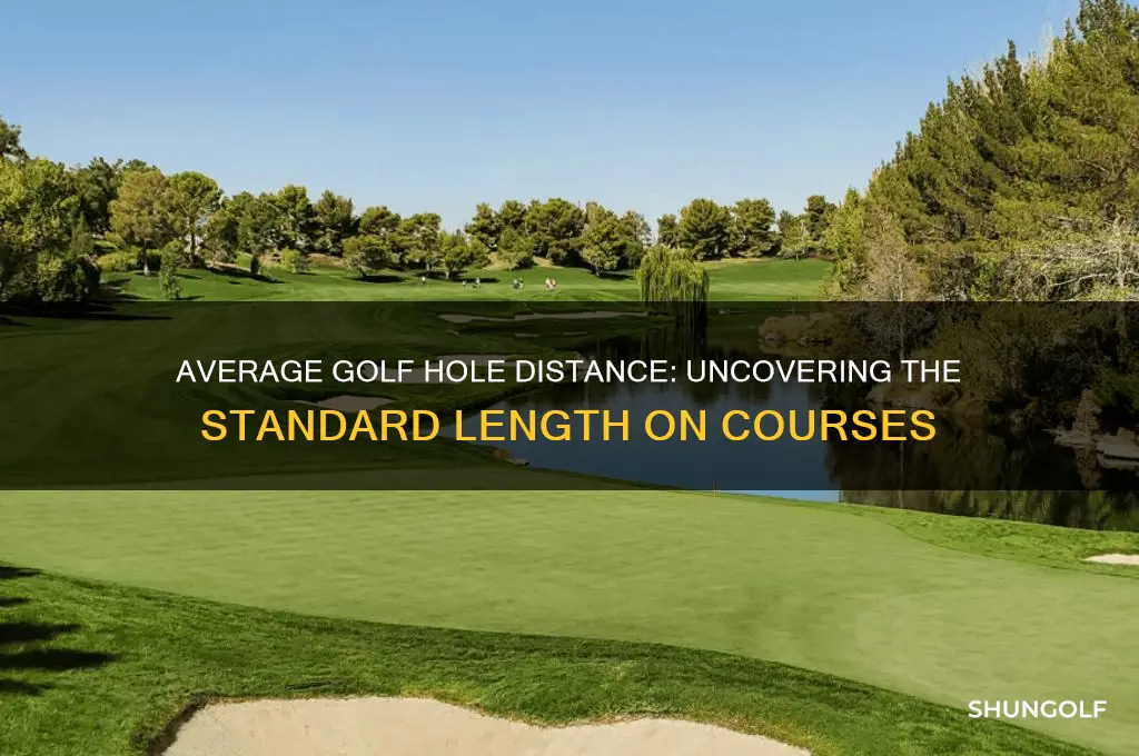 how far is an average golf hole