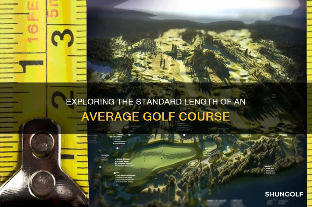 how far is average golf course