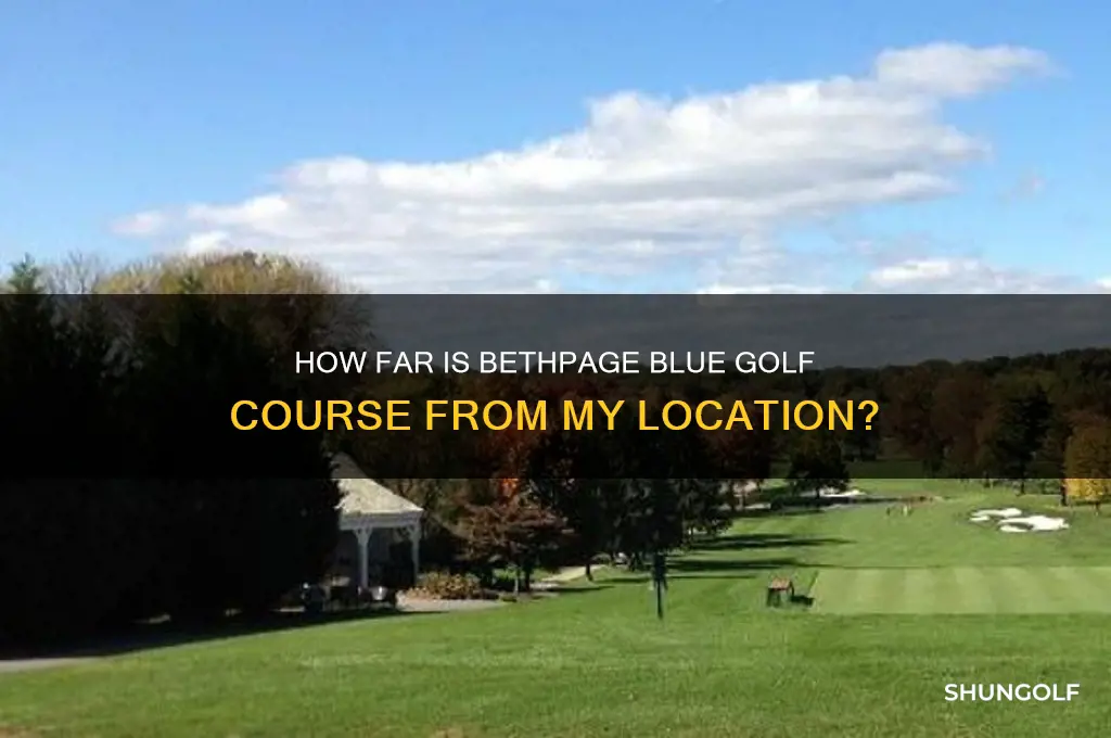 how far is bethpage blue golf course from me
