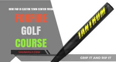 Distance Guide: Easton Town Center to Foxfire Golf Course