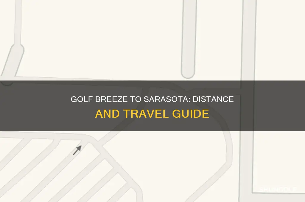 how far is golf breeze florida from sarasota florida