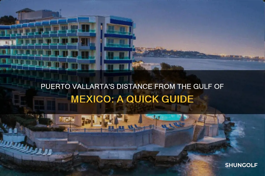 how far is puerto vallarta from the golf of mexico