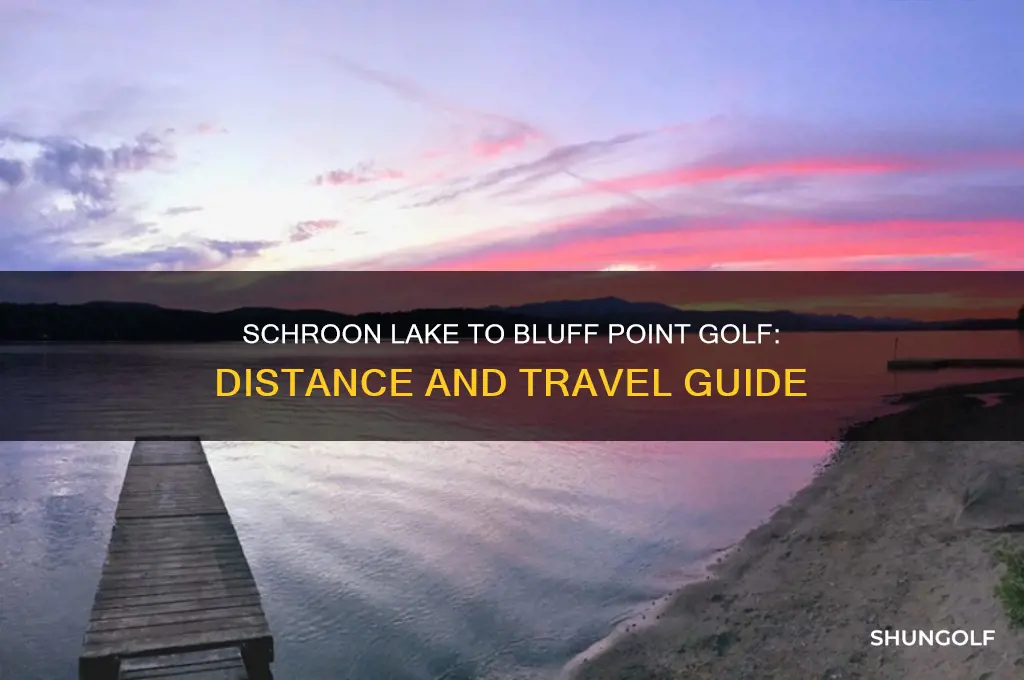 how far is schroon lake from bluff point golf