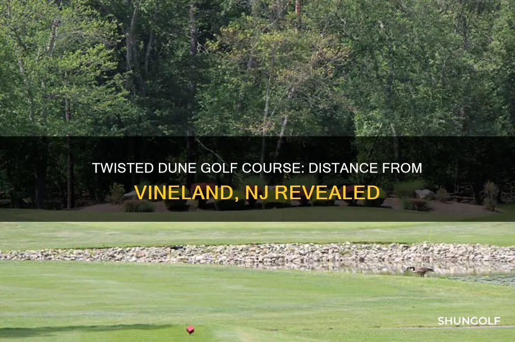 how far is twisted dune golf course from vineland nj