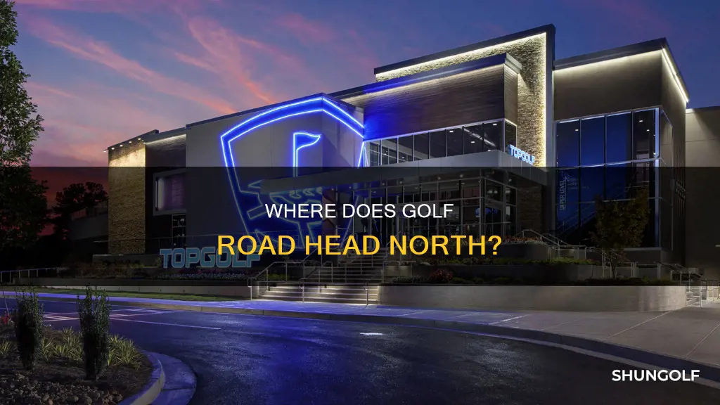 how far north is golf road