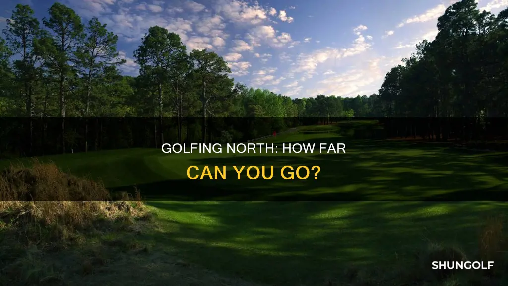 how far north year round golf