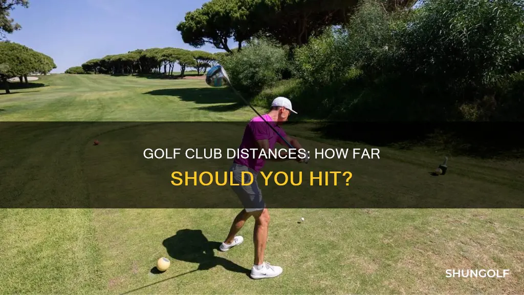 how far should golf clus hit
