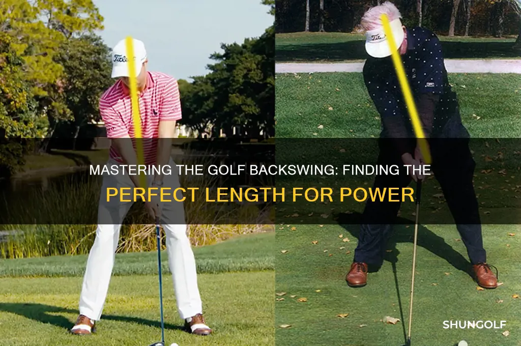 how far should your backswing be in golf