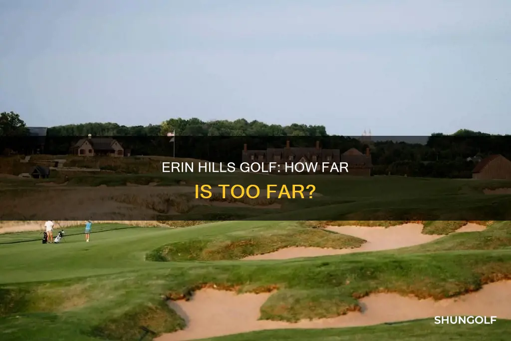 how far to erin hills golf
