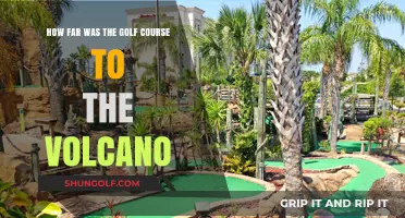 Golf Course's Perilous Proximity: Distance to the Erupting Volcano