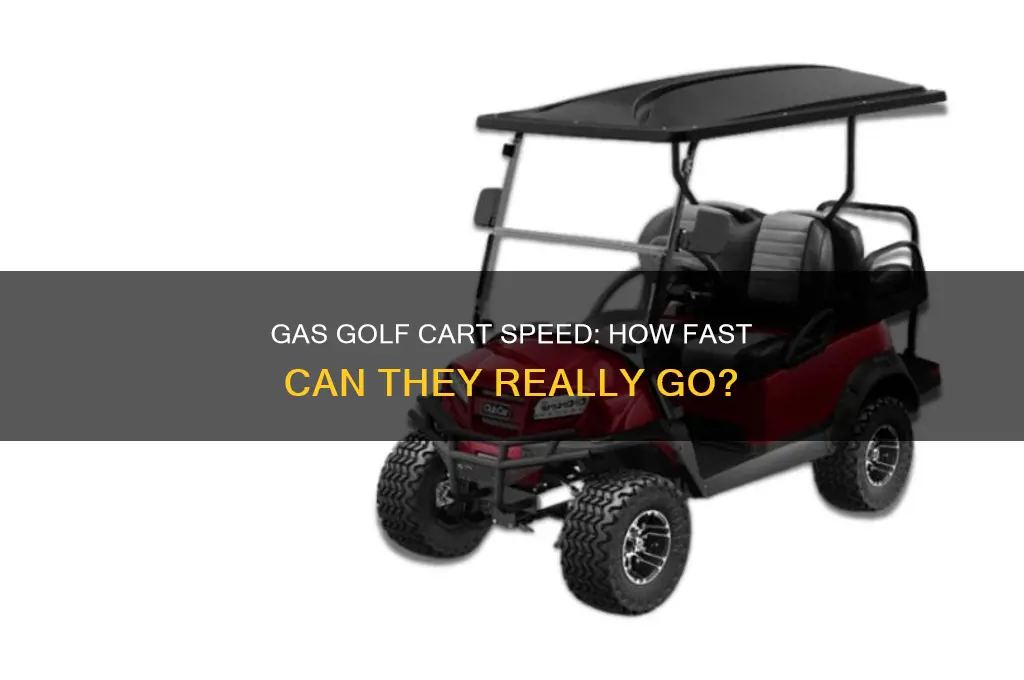 how fast are gas golf carts