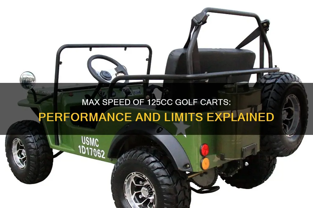 how fast can 125cc golf cart go