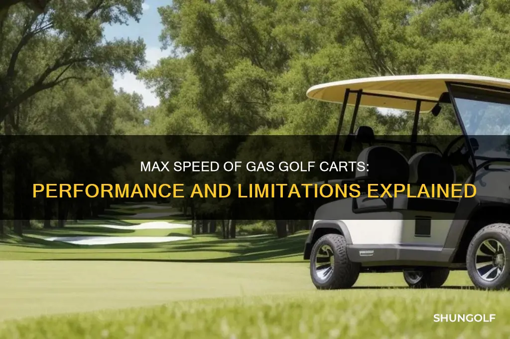 how fast can a gas golf cart go