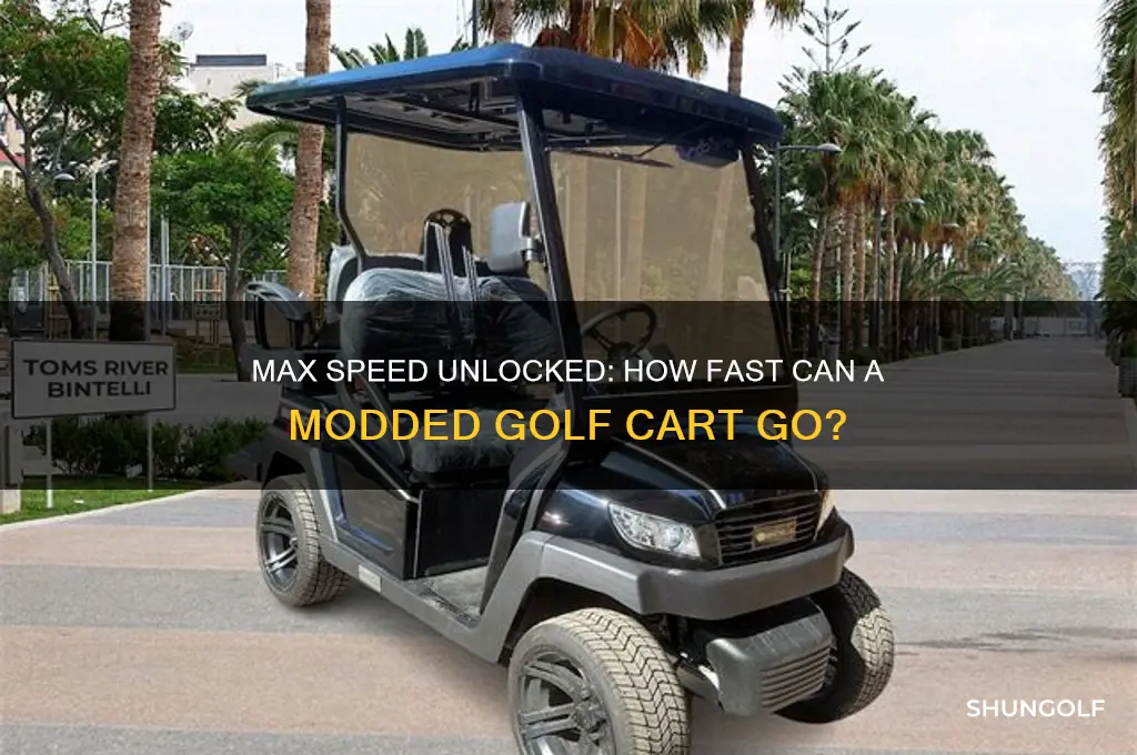 how fast can a modded golf cart go