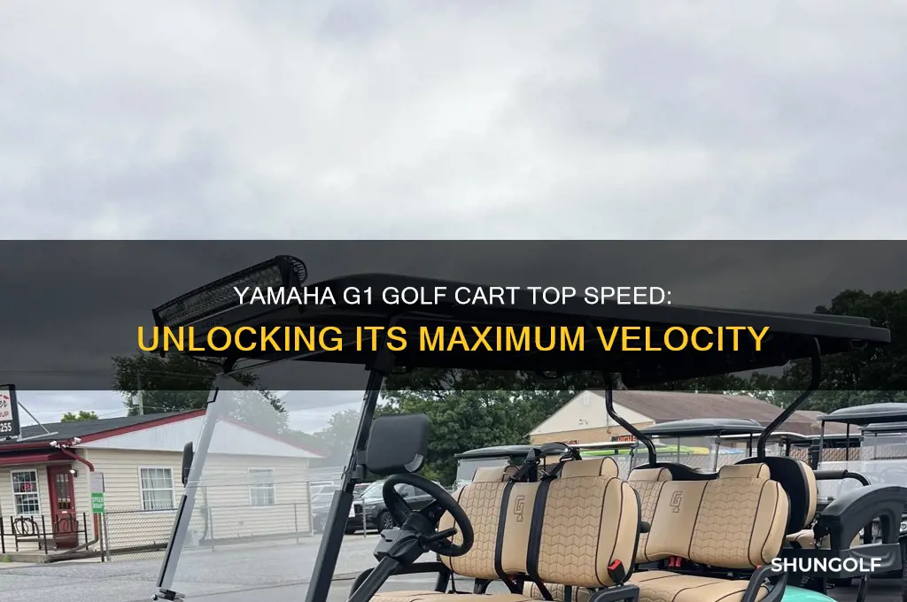 how fast can a yamaha g1 golf cart go