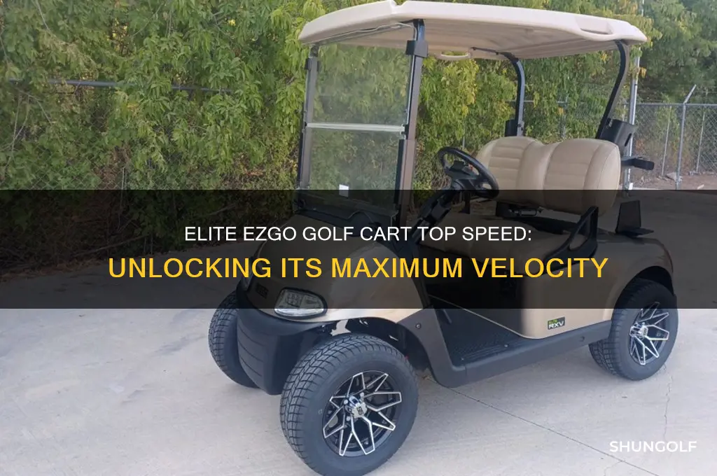 how fast can an elite ezgo golf cart go