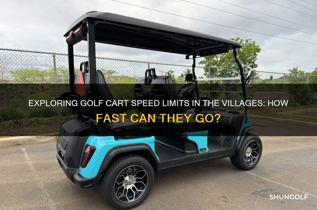 how fast can golf carts go in the villages